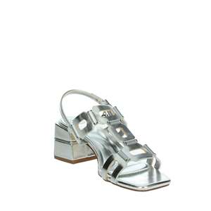 Sandalo Donna Laura Biagiotti con Tacco Argento 9043, Tacco a Blocco in Metallo, Scarpe Estive alla Moda - Product Image 5