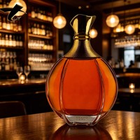Bouteille de Bordeaux légère de 750 ml, haute et large, avec bouchon en bois, impression sérigraphique, pour vin mousseux, service OEM, emballage