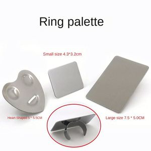 Professional Makeup Artists Recommend the Palette Stainless Steel Color Palette Set Fashion Makeup Tool Palette - Product Image 4