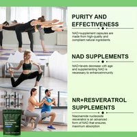Capsules de NAD+ liposomales en gros avec Resvératrol : Boost de Nicotinamide Riboside et Réparation Cellulaire Anti-âge pour la Beauté de la Peau