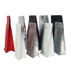 Tùy chỉnh bao bì cà phê phân hủy sinh học Túi đáy phẳng với van giấy kraft Túi <span class=keywords><strong>Ziplock</strong></span> cấp thực phẩm sinh thái thân thiện - Product Image 2