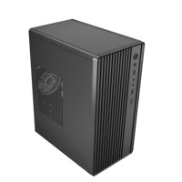 OEM/ODM Small Mid Tower Steel Micro-ATX Office PC Case with 8cm Cooling Fan Supporting HDD*3 & SSD*2