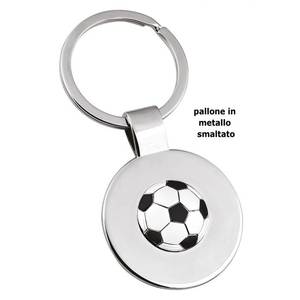 Fashionable Heart-Shaped Black and White Football Keychain <b>Resin</b> and Alloy Decorative Gift Keychains for Keys - Product Image 2