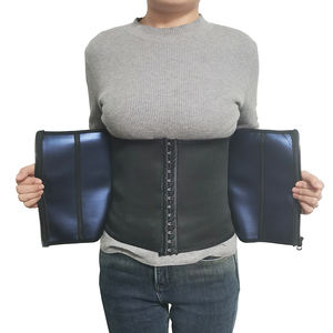 Vendita calda donna ventre controllo in Neoprene stomaco sudore dimagrante cintura Sauna Trimmer vita con cinghie con cerniera - Product Image 2