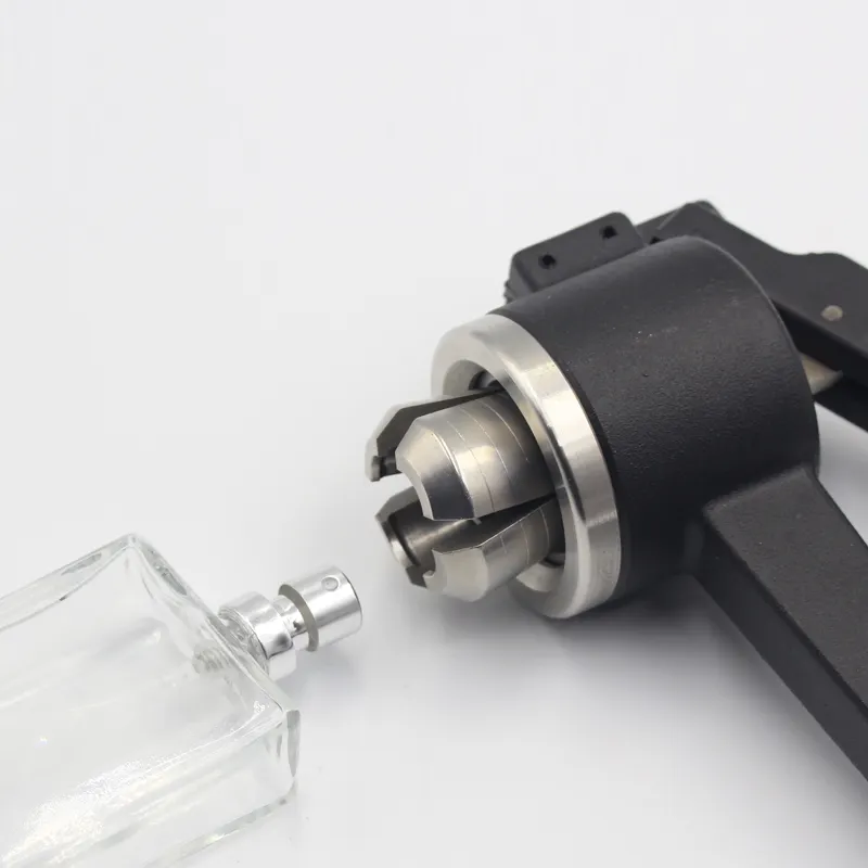 GL Botol Semprot Parfum Mewah Asli Mesin Capping Segel Tabung Pengeriting Otomatis untuk Penutup Aluminium 13Mm 15Mm 20Mm