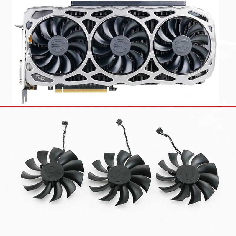 PLA09215B12H 87 мм 4PIN DC12V для EVGA GTX1080TI FTW3 GTX 1080 Ti ELITE Черный вентилятор видеокарты вентилятор охлаждения