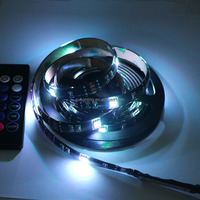 Ruban LED RGB 5050 5V pour rétroéclairage TV et PC, USB, 1M 2M 3M 4M 5M