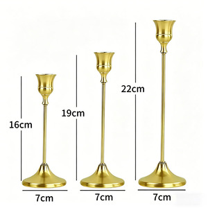Nordic Modern Metal Gold Candle Holder for Wedding Christmas Easter-Durable <strong>Tall</strong> Home Decor <strong>Candlesticks</strong> - Product Image 6
