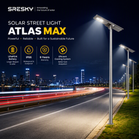 Lampe solaire LED SRESKY pour projets d'ingénierie, étanche IP66, 100W 140W 160W 200W, pour éclairage extérieur de routes