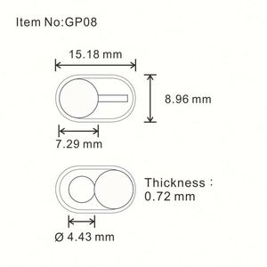 Cache-webcam promotionnel pour smartphone, couvercle coulissant pour webcam de téléphone portable, service OEM ODM, approvisionnement direct usine - Product Image 3