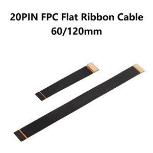 สายเคเบิลแบบยืดหยุ่น FPC 20PIN, ด้านกลับ, ระยะพิทช์ 0.5 มม., หน้าสัมผัสเคลือบทอง, ป้องกัน EMI, สายริบบิ้น FPC ความยาว 60 มม. / 120 มม. - Product Image 3