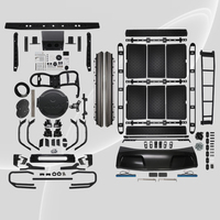 Accessoires de voiture, kit carrosserie pour Mercedes-Benz Wagon Classe G W464 W465, mise à niveau vers un style large 4x4, pièces automobiles en métal + fibre de carbone