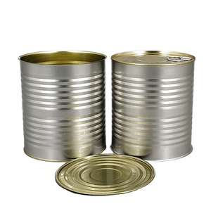 Vente en gros usine – Lot de 3 boîtes alimentaires vides en fer blanc de haute qualité avec couvercle EOE, emballage métallique rond Jinko BP-040 - Product Image 1