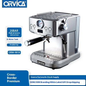 Macchina da Caffè Semiautomatica Elettrica ORVICA in Acciaio Inossidabile per Uso Domestico con Controllo Temperatura e Pressione 20 <span class=keywords><strong>Bar</strong></span> - Product Image 6