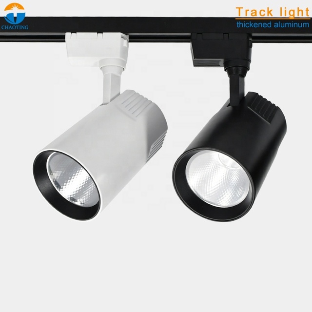 Museum Store Dimmable Ceiling Tri 12 Watts 24W 30W 32W 35W 40W Rail System Led Tracking Spot Light Commercial for Track Lamp