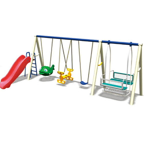 ชุดชิงช้าสนามเด็กเล่นคุณภาพดี สีขาว สำหรับกลางแจ้ง อุปกรณ์ออกกำลังกาย - Product Image 6