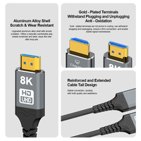LinkJun A403 Test dynamique HDR TDR pour câble à fibre optique HDMI prend en charge la résolution 8K 60Hz 4K 120Hz 1m 1.5m 2m 3m 5m PVC