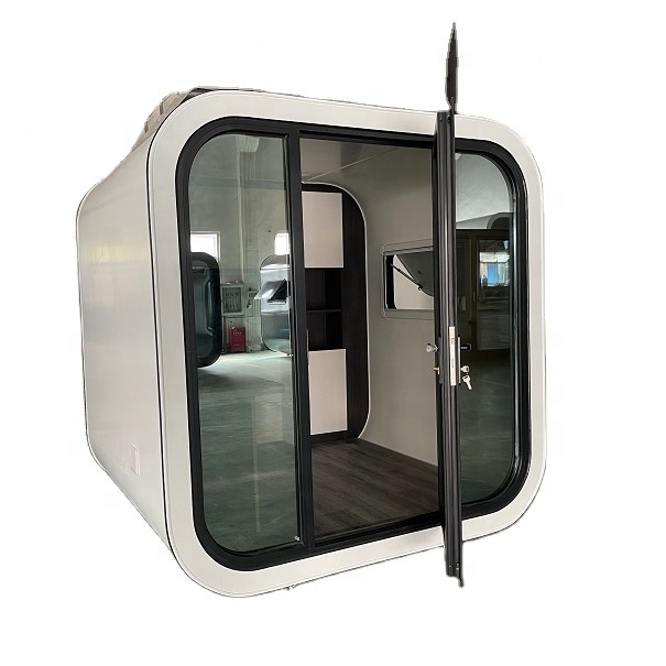 Mobile Office Cabin Tiny Working Room Prefab Office Pod Movable in Backyard and Garden Ready Made House