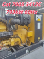 Générateur diesel Cat 3412C 634 kW 60 Hz, 0 heure, unité neuve avec documents complets pour station de base et centre de données