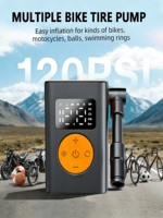 Pompe à air électrique portable ABS mini pour pneus de vélo, gonflage rapide, affichage LED, arrêt automatique pour vélo/moto/trottinette/basketball
