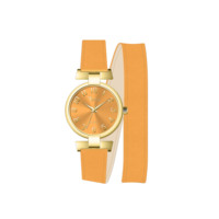 Montre analogique Seiko à mouvement à quartz avec bracelet en cuir élégant, boîtier en alliage résistant à l'eau et cadran en verre