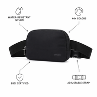 Sac banane personnalisé, sac de ceinture, sac de taille, sac de hanche, sacoche de taille en polyester, impression personnalisée, vente en gros, fabricant, usine