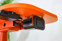 Bureau assis-debout électrique à une jambe, alimenté par batterie, auto-alimenté