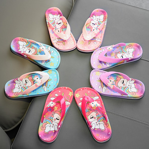 Nuovo Design alla Moda, Ciabatte Estive Leggere con Suola Morbida e Motivo Cavallo Cartone Animato, Stile Principessa, <span class=keywords><strong>Pantofole</strong></span> da Bambina per la Spiaggia - Product Image 3