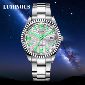 Montre-bracelet automatique haut de gamme 36 mm avec logo personnalisé, mouvement HN36, cadran au design unique, montres mécaniques en acier inoxydable pour femmes - Product Image 2