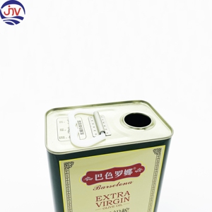 Boîte de conserve vide pour huile d'olive de 1,8 litre, en fer blanc de qualité alimentaire, emballage métallique carré, forme rectangulaire - Product Image 6