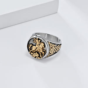 Мужское Винтажное кольцо из нержавеющей стали - Product Image 2