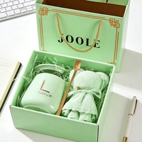 Boîte cadeau élégante et haut de gamme pour tasse à café écologique et recyclable, fabriquée à partir de matériaux recyclés |   Impression personnalisable en quatre couleurs avec revêtement UV