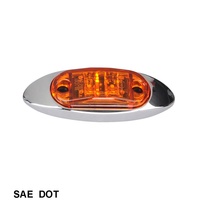 Feu de gabarit et feu de gabarit à LED 2.6 "X1", feu latéral à montage en surface pour remorque de camion conforme SAE/DOT/FMVSS108
