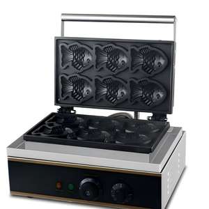 Machine à Taiyaki Électrique Professionnelle à Double Plaque – Idéale pour les Crêpes, les Snacks, les Boutiques de Petit-Déjeuner et de Desserts - Product Image 6