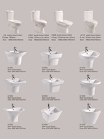 Toilette à chasse d'eau pour salle de bains Toilette africaine séparée Articles sanitaires Toilette en céramique Économie d'eau de haute qualité
