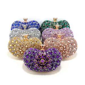 El Yapımı Elmas Debriyaj Çanta Kadın Kristal Hayvan Desenli Çanta Akşam Partisi Balo Rhinestone Çapraz Askılı Çanta - Product Image 4