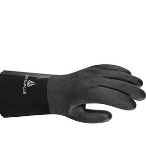 <span class=keywords><strong>Gants</strong></span> de sécurité chimiques antistatiques et antidéflagrants VE781 <span class=keywords><strong>ATEX</strong></span> entièrement enduits de PVC, doublure en coton 13G avec fibres métalliques conductrices - Product Image 3