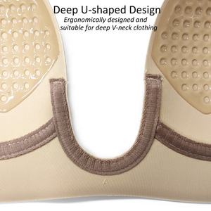 Plunge One Piece Side Tape Sticky Big Size <span class=keywords><strong>Invisible</strong></span> Strapless Push up Silicone Glue Backless <span class=keywords><strong>Sujetador</strong></span> autoadhesivo - Product Image 4