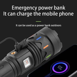 10000 Lumen Aluminum Alloy Rechargeable LED Flashlights P360 <strong>Bulb</strong> Emergency Zoom Tactical <strong>Torch</strong> for Camping Climb - Product Image 6