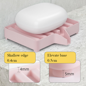 <span class=keywords><strong>Porte</strong></span>-<span class=keywords><strong>savon</strong></span> rectangulaire <span class=keywords><strong>rose</strong></span> durable anti-odeur à vidange rapide <span class=keywords><strong>porte</strong></span>-<span class=keywords><strong>savon</strong></span> non toxique en PP pour salle de bain ou hôtel - Product Image 4