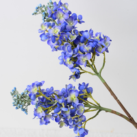 Bouquet de lilas artificiel dégradé, fleurs artificielles en plastique souple 3D réalistes au toucher, hortensias pour décoration de mariage, vente en gros pour extérieur