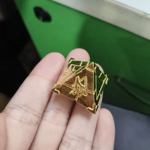 พวงกุญแจโลหะรูปล้อปริศนาวงล้อมิลเลนเนียม Yu-Gi-Oh yugi mutto พวงกุญแจรถชุบเครื่องประดับสำหรับผู้หญิงและผู้ชาย - Product Image 1