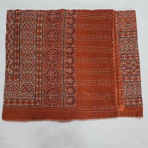 Patchwork <b>Quilt</b> Hand Block Print Kantha 100% Cotton Multi Color Indian New Print Durable Waterproof 90x108 Inches Home <b>Bedspread</b> - Product Image 1
