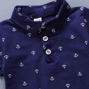 Chemises polo blanches pour enfants, vêtements formels d'été, style tendance pour les petits garçons - Product Image 5