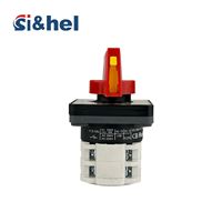 Interrupteur rotatif Si&hel LW28 LW26 10A à verrouillage par bouton-poussoir blanc OFF-ON 3P 4P 3 positions 660V insertion latérale 0-1 certifié CE IP20