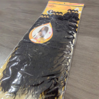 Extensiones de Cabello de Ganchillo de Fibra Sintética Suave de Alta Temperatura, Estilo para Todas las Estaciones, Fácil de Instalar, para Mujer, Trama Única 9X 24/26/28 Pulgadas 260g