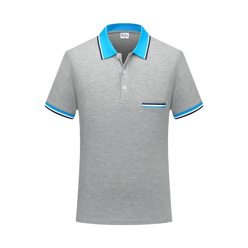 Spezielle Marke Stoff Baumwolle Polo-Shirts neuesten mehrfarbigen Kragen Polo-T-Shirts lässige Mode Herren Polo-Shirts