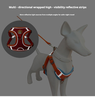 Harnais pour chien réfléchissant en daim, anti-traction, haute visibilité, avec rembourrage en maille respirante de luxe, pour chiens de petite et moyenne taille