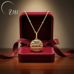 Collier pendentif en argent 925 plaqué or avec zircon, vente en gros de bijoux UM, adapté aux hommes, aux femmes et aux personnes transgenres, pour tous les jours, anniversaire, fête, cadeau - Product Image 5