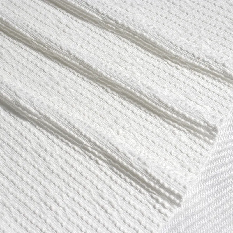 Polyester Spandex Custom Ronde Gebreide Textiel En Bloemen Plaids Jacquard Stof Voor Tafels